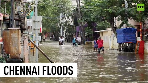 Streets of Indian city swamped by flood waters