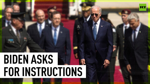 'What do I do now?' - Biden asks for instructions at Ben Gurion Intl Airport