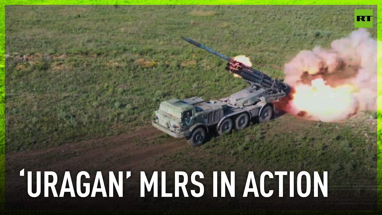 Russian ‘Uragan’ MLRS targets hostile strongholds