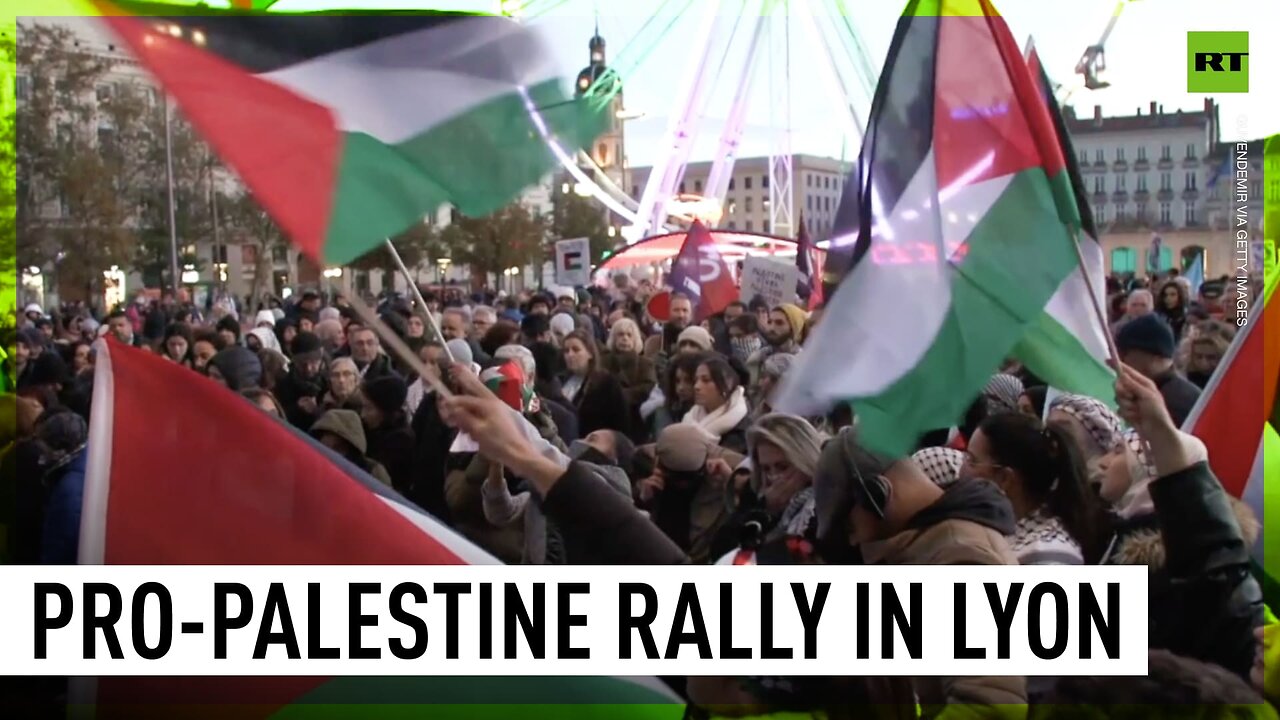 Lyon residents march for peace in Gaza