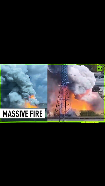 Moscow region factory blaze rages
