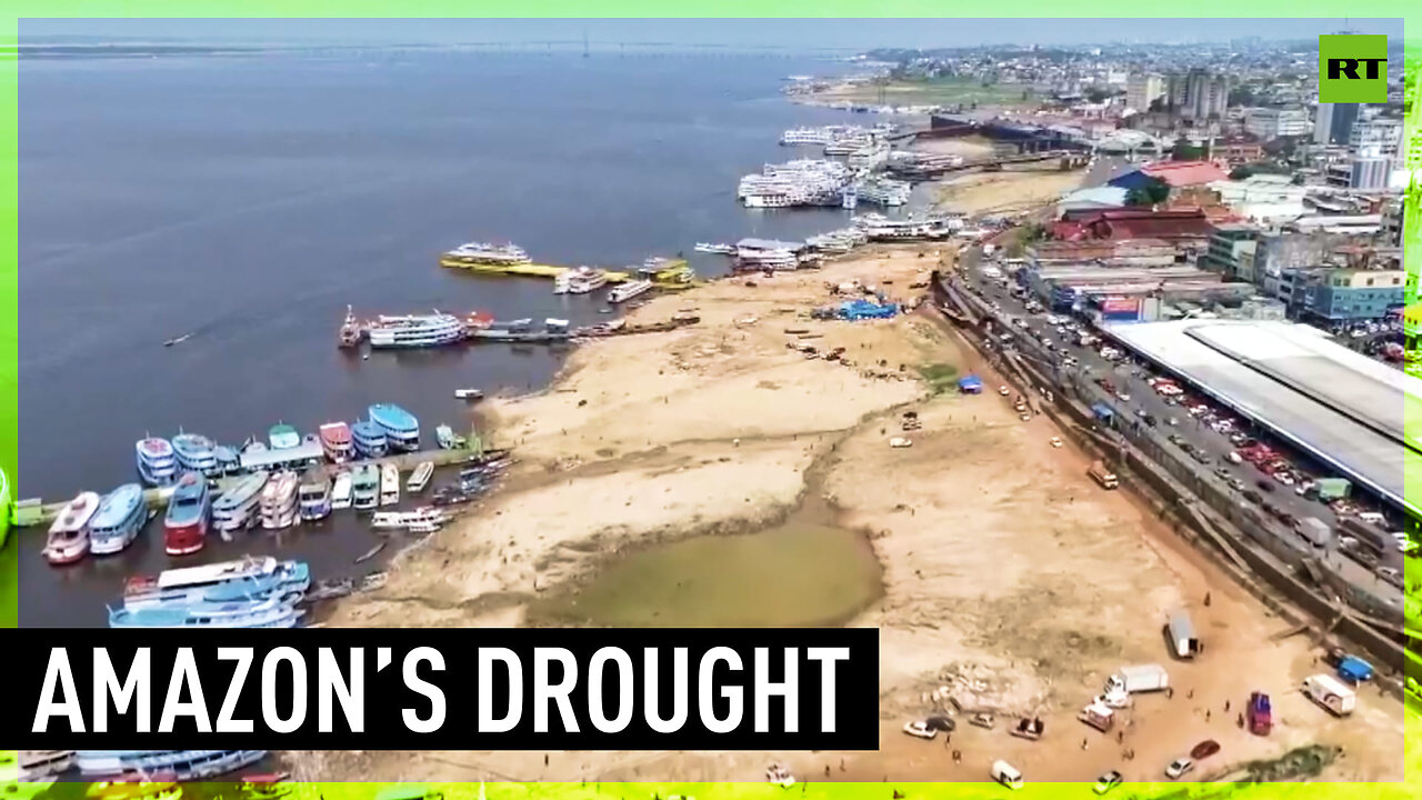 Second largest tributary in the Amazon river reaches lowest levels amid drought