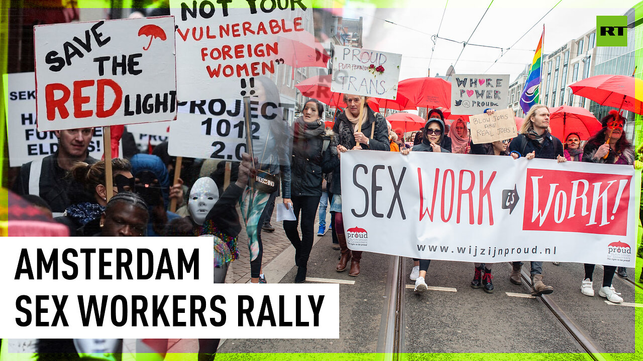 Amsterdam sex workers march in protest against changes to Red Light District