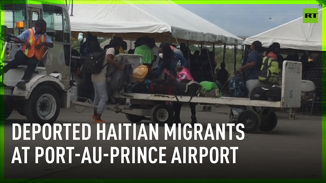 Deported Haitian migrants await compensation & documents at Port-au-Prince airport