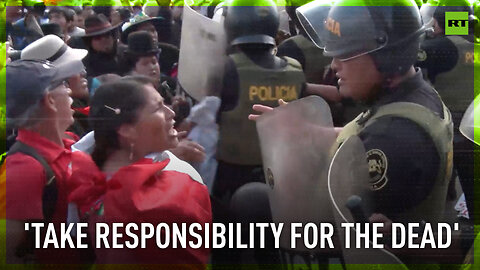 Grieving families clash with Lima police over protest victims