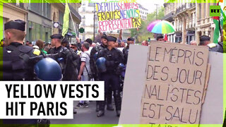 Yellow Vests hit streets of Paris following Macron's re-election