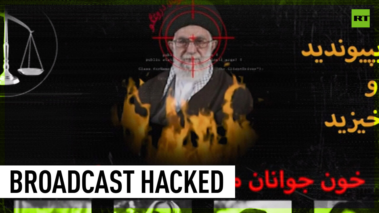 Iranian state TV hacked with picture of Khamenei in crosshairs