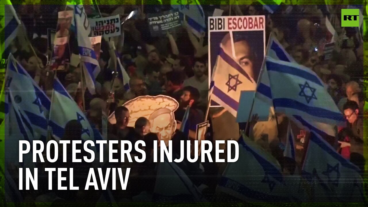 Protesters rammed by car amid protest in Tel Aviv