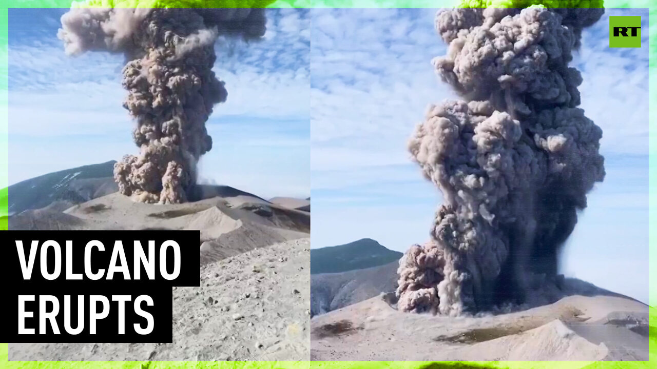 Ebeko volcano spews out giant ash cloud