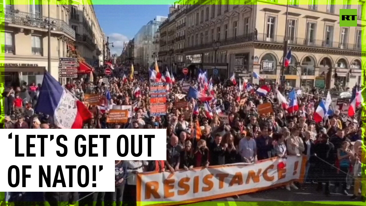 Mass protests against NATO and EU hit Paris streets