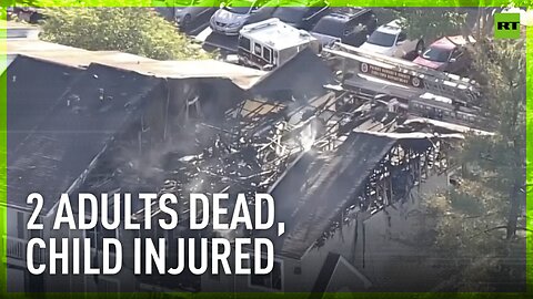 Aftermath of deadly apartment fire in Largo, Maryland