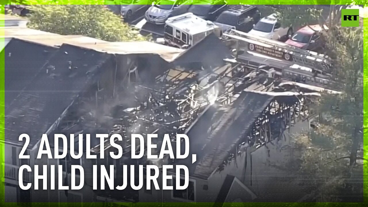 Aftermath of deadly apartment fire in Largo, Maryland