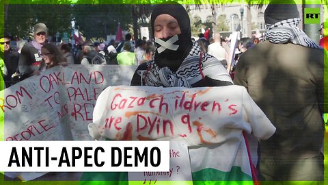 Protesters march for Gaza ceasefire during APEC summit in San Francisco