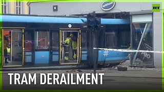 Chaos in Oslo | Tram crashes into Norwegian Apple store, injuring 4