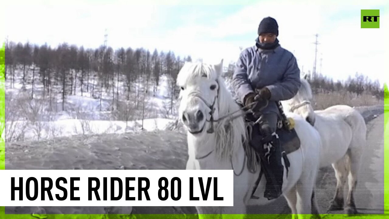 Extreme horse rider makes 800km North Russia trip at -50 degrees