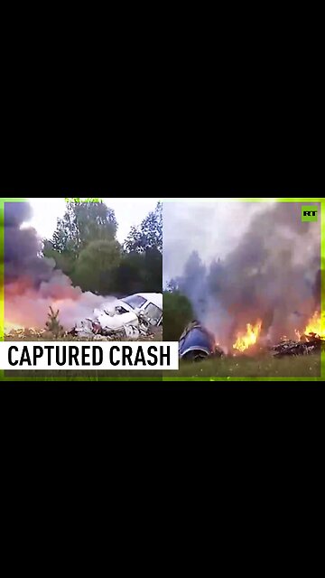 Moments after crash of Wagner chief's plane