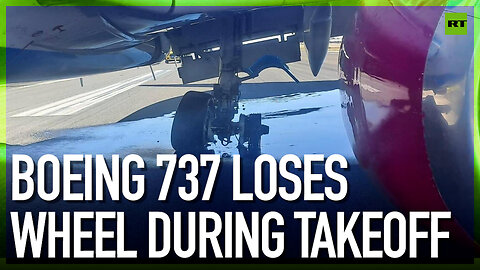 Boeing 737 loses wheel during takeoff