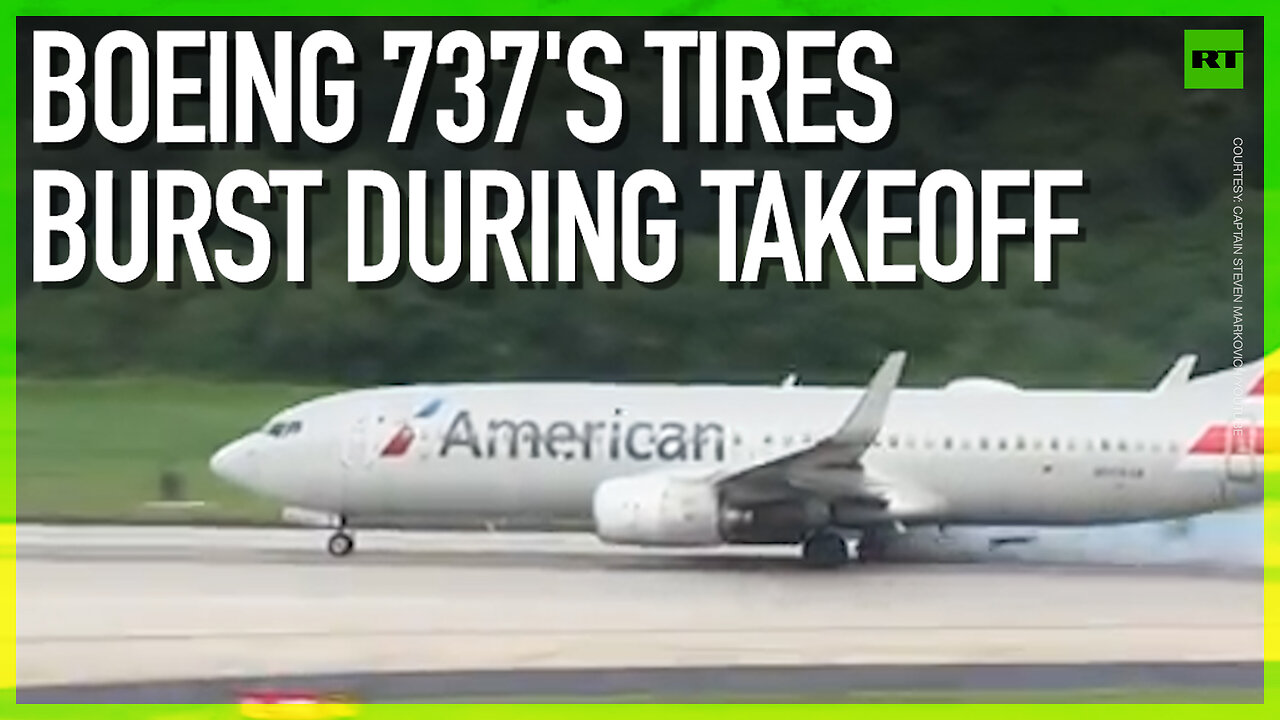 Boeing 737’s tires burst during takeoff