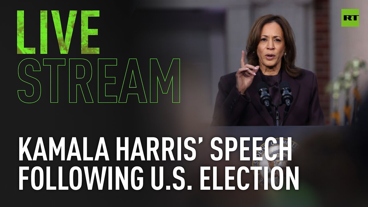 Kamala Harris delivers speech following election defeat