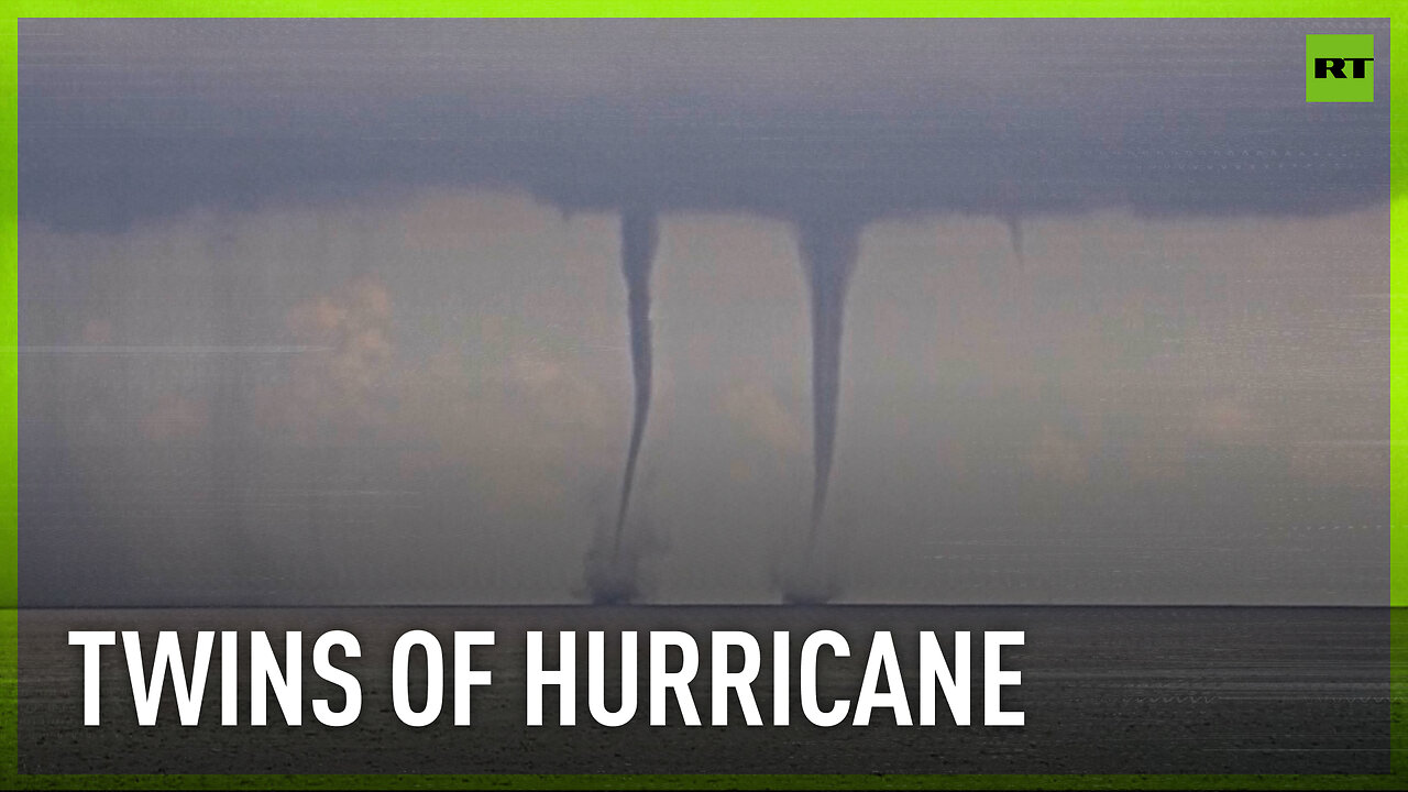 Twin waterspouts spin off Florida's Atlantic Coast