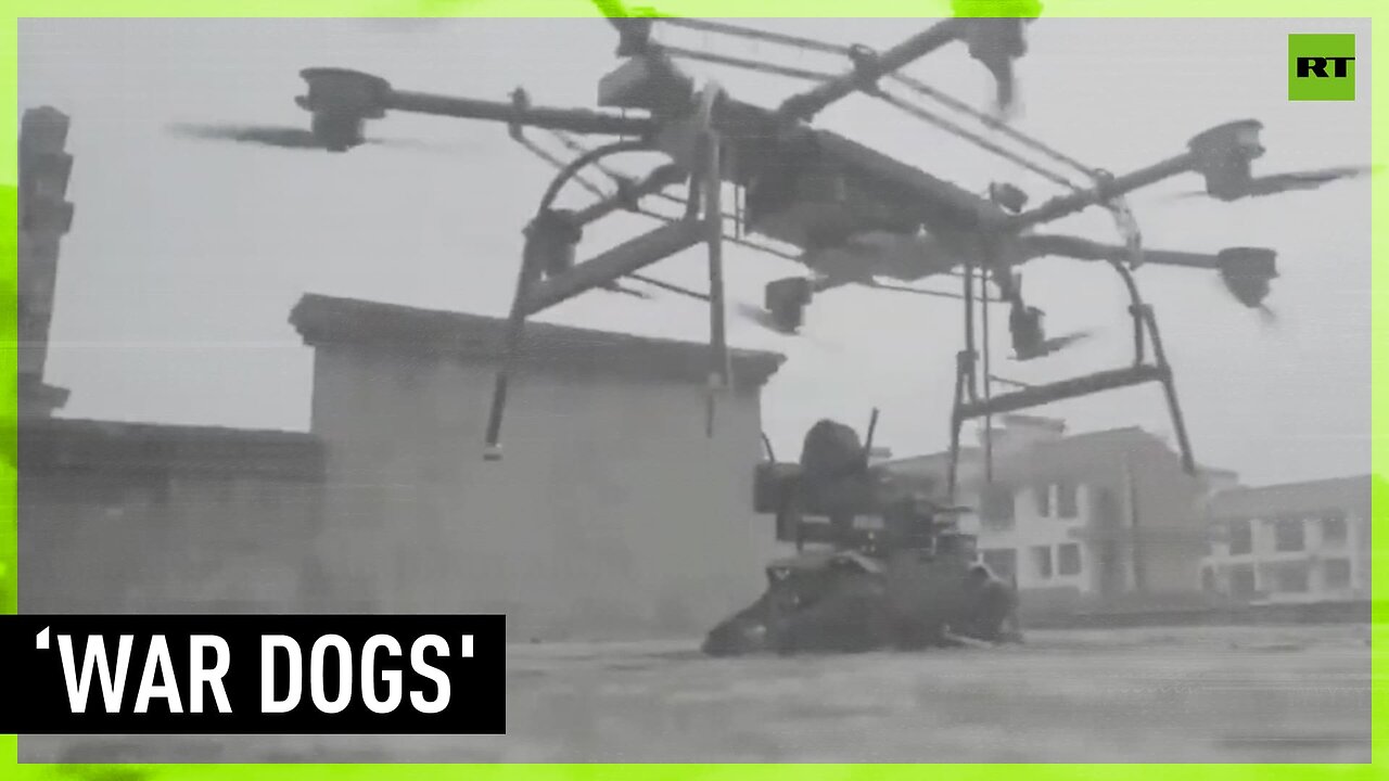 ‘War dogs descending directly from the sky’ – viral video shows off robot war dog airdrop