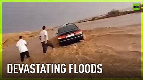 Multiple villages submerged after heavy rains flood central Libya
