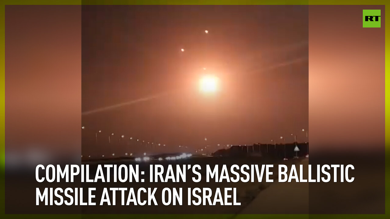 Compilation: Iran’s massive ballistic missile attack on Israel