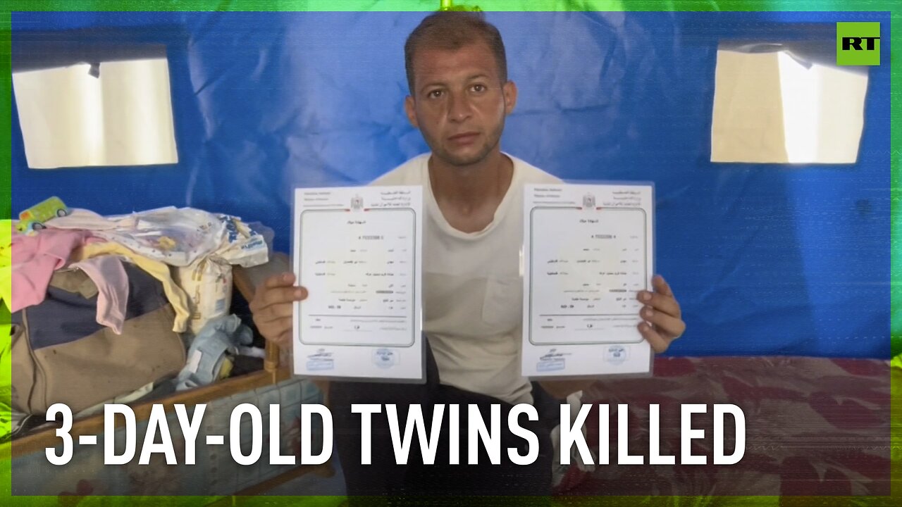 Mother with newborn twins killed while father was picking their birth certificates in Gaza