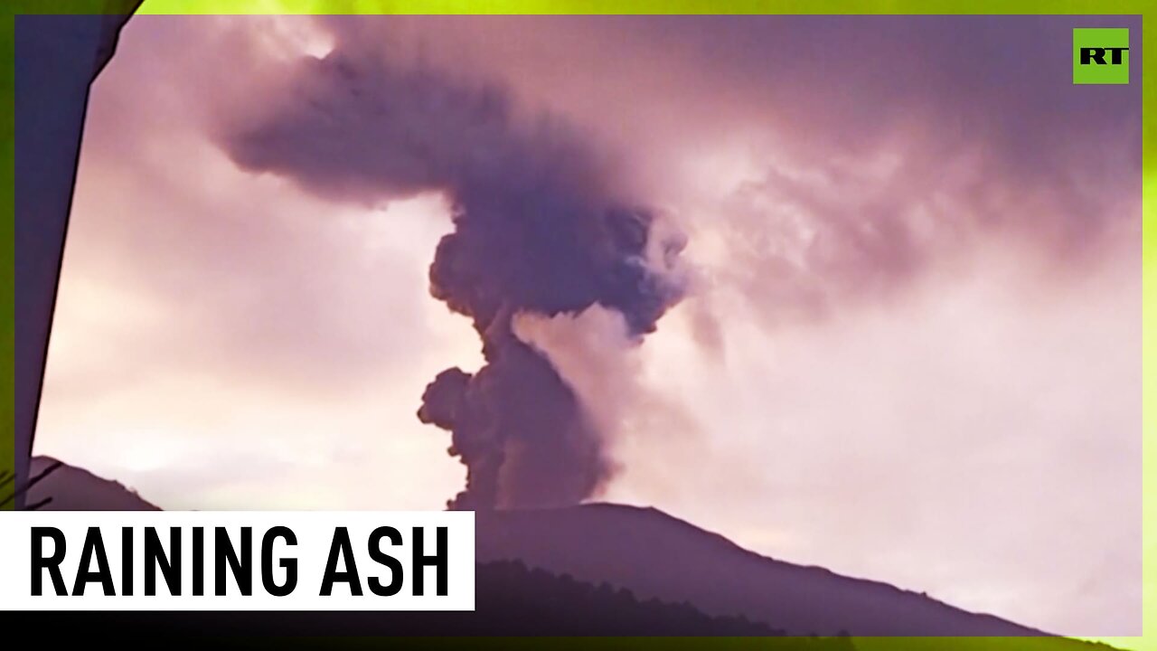 Mount Marapi eruption spews ash rain