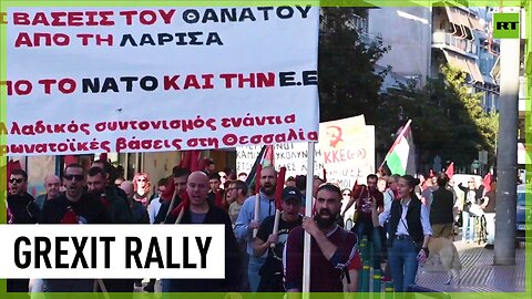 Hundreds march for Greece's exit from NATO & EU