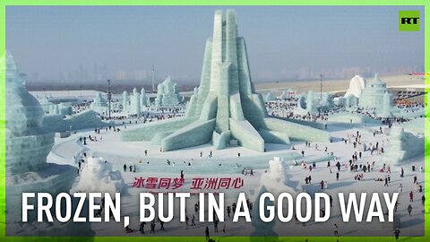 The world's largest ice-and-snow theme park opened its doors in China's ‘city of ice'