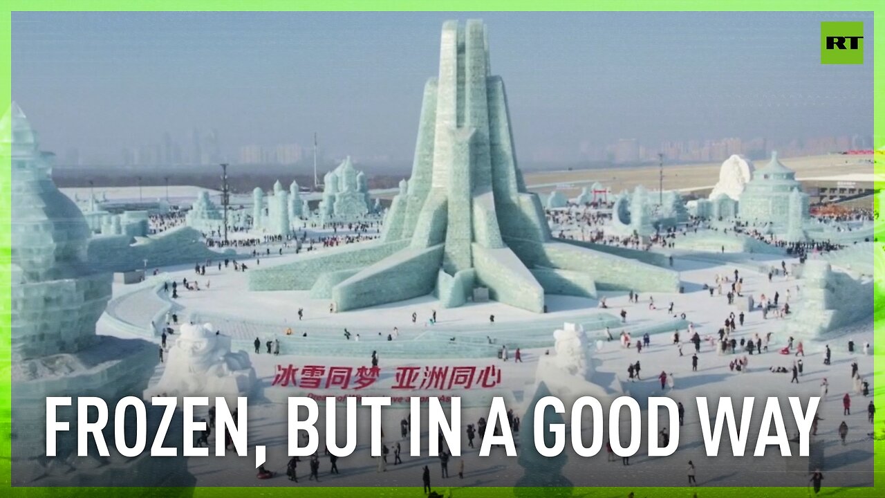 The world's largest ice-and-snow theme park opened its doors in China's ‘city of ice'