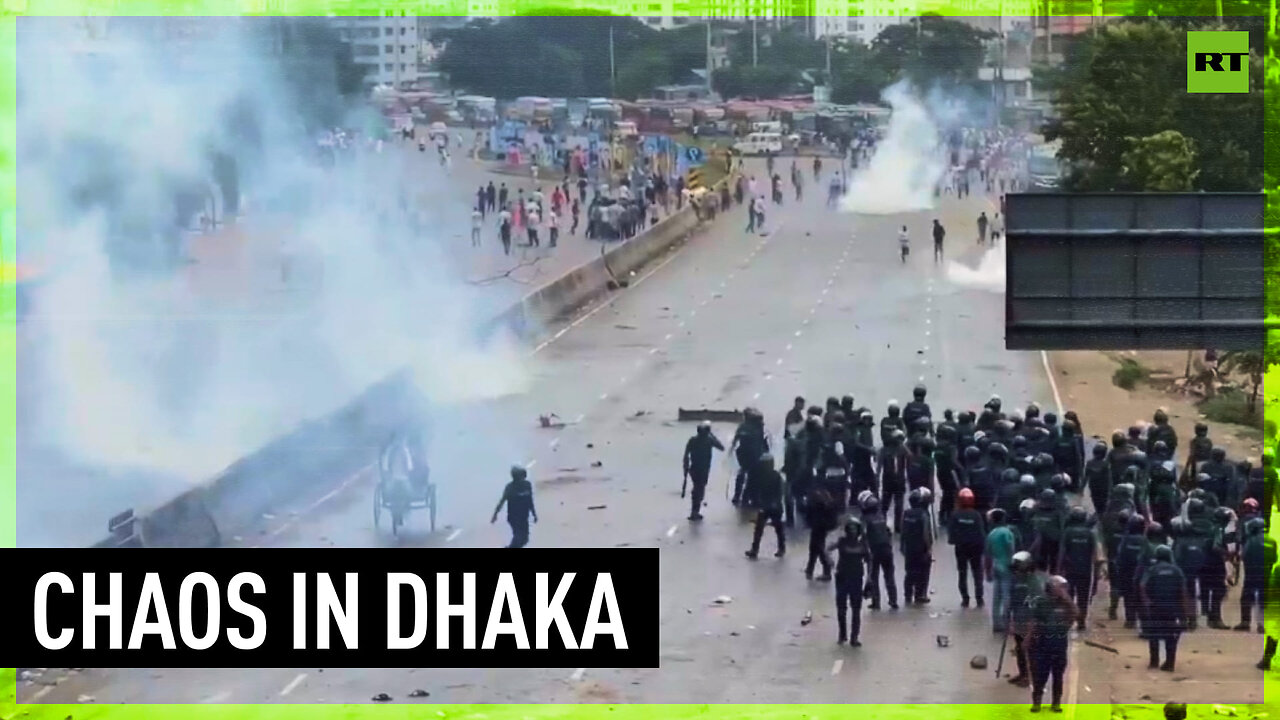 Violent clashes break out in Dhaka between nationalists and police