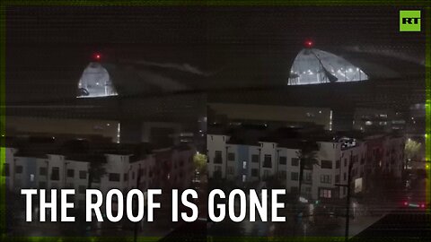 Hurricane Milton tears off roof of Tropicana Field in St. Petersburg, Florida