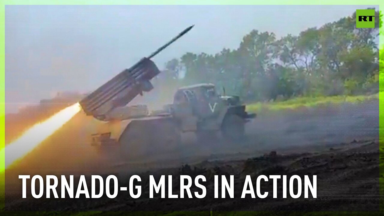 Russian Tornado-G MLRS destroys Ukrainian equipment in conflict zone