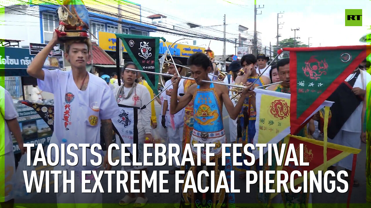 Taoists celebrate festival with extreme facial piercings