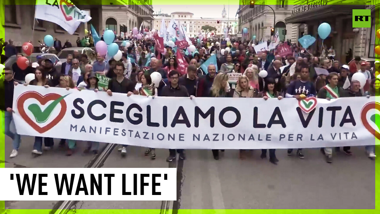 'Yes to life' | Massive 'Demonstration for Life' in Rome