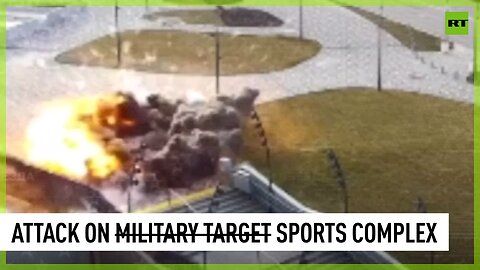 Rocket hits grounds near Belgorod-Arena sports complex