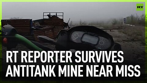 RT reporter survives antitank mine near miss