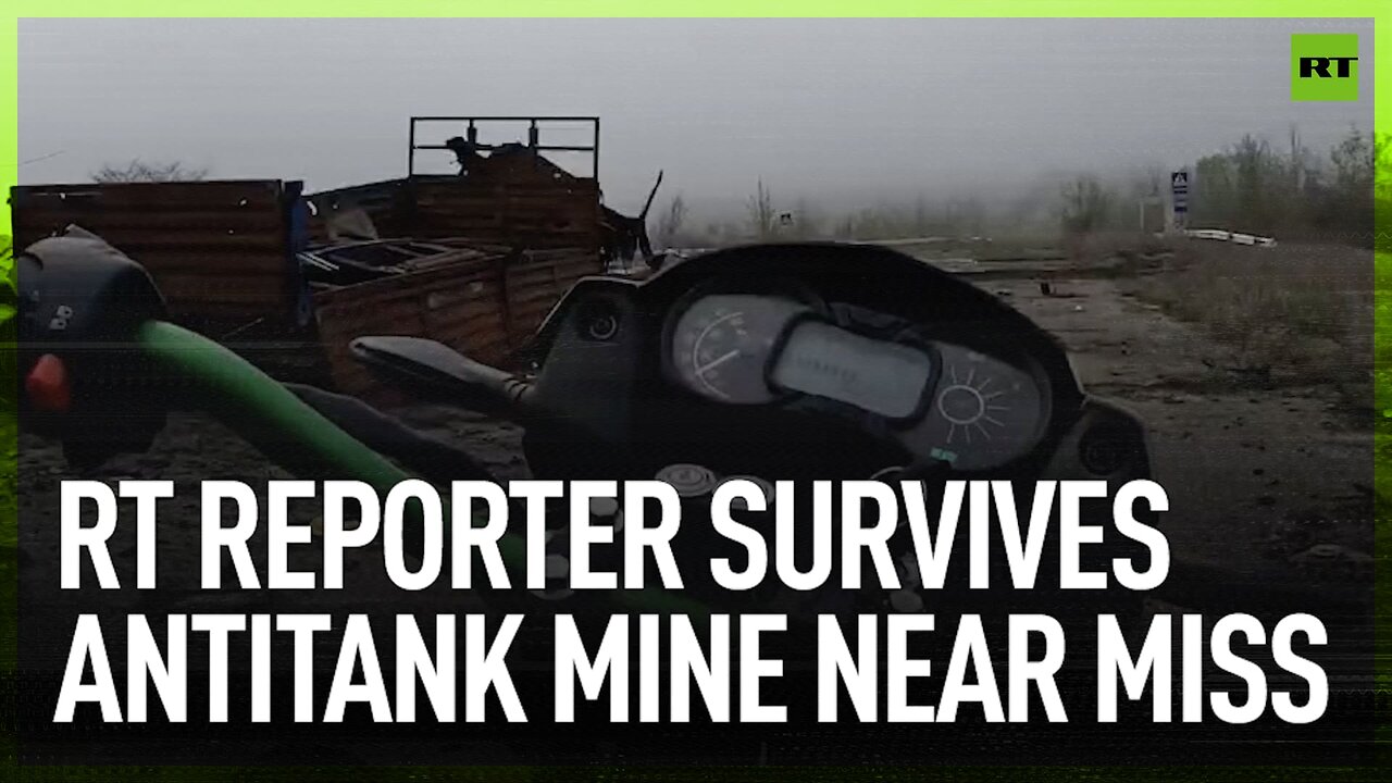 RT reporter survives antitank mine near miss