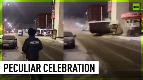 Man decides to welcome the new year with a bang