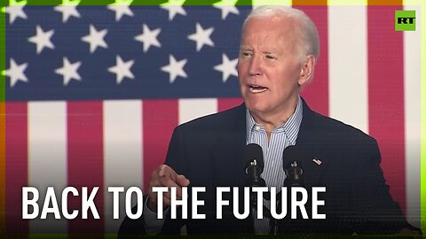 'I'll beat him again in 2020' – Biden appears to travel through time