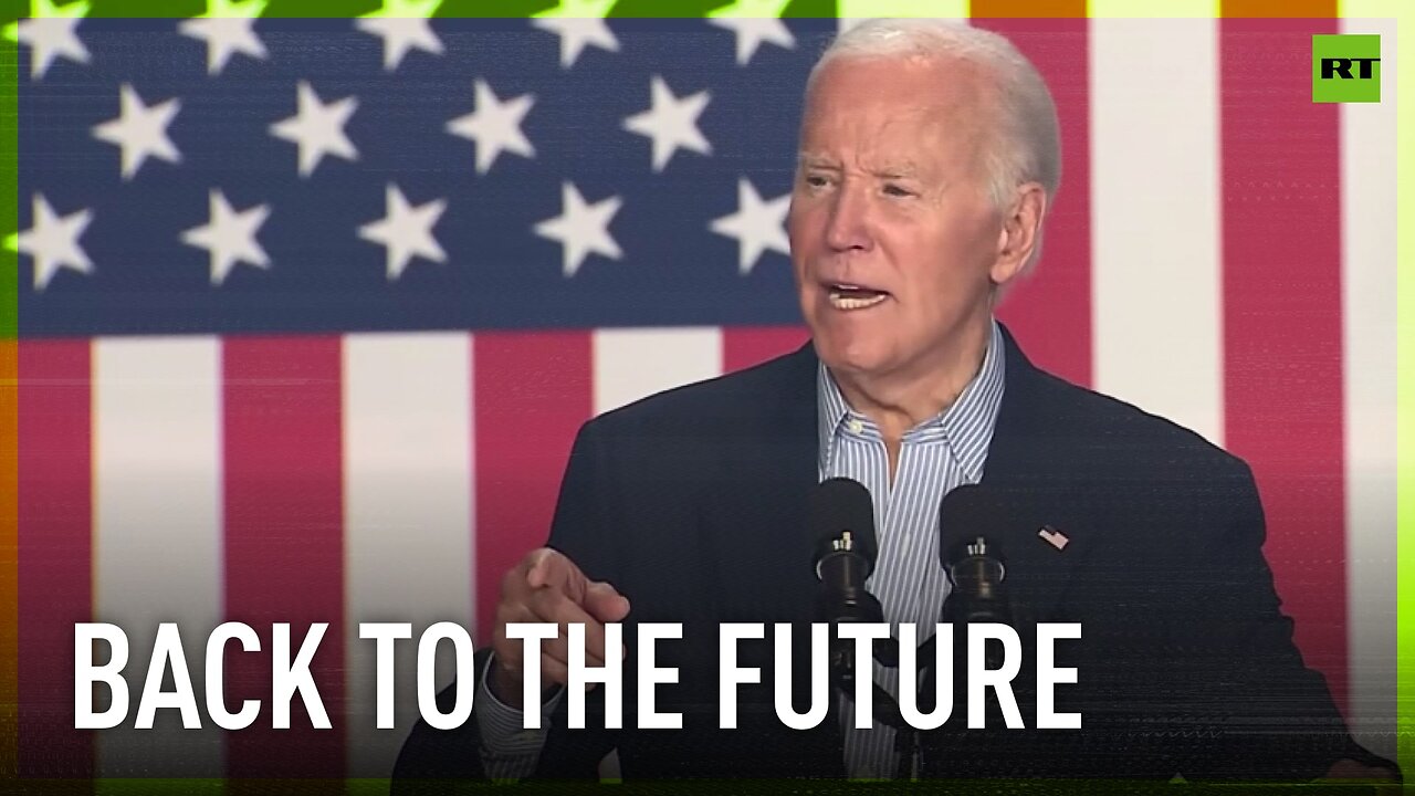 'I'll beat him again in 2020' – Biden appears to travel through time