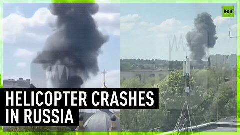 Helicopter crashes in Russia’s Bryansk Region