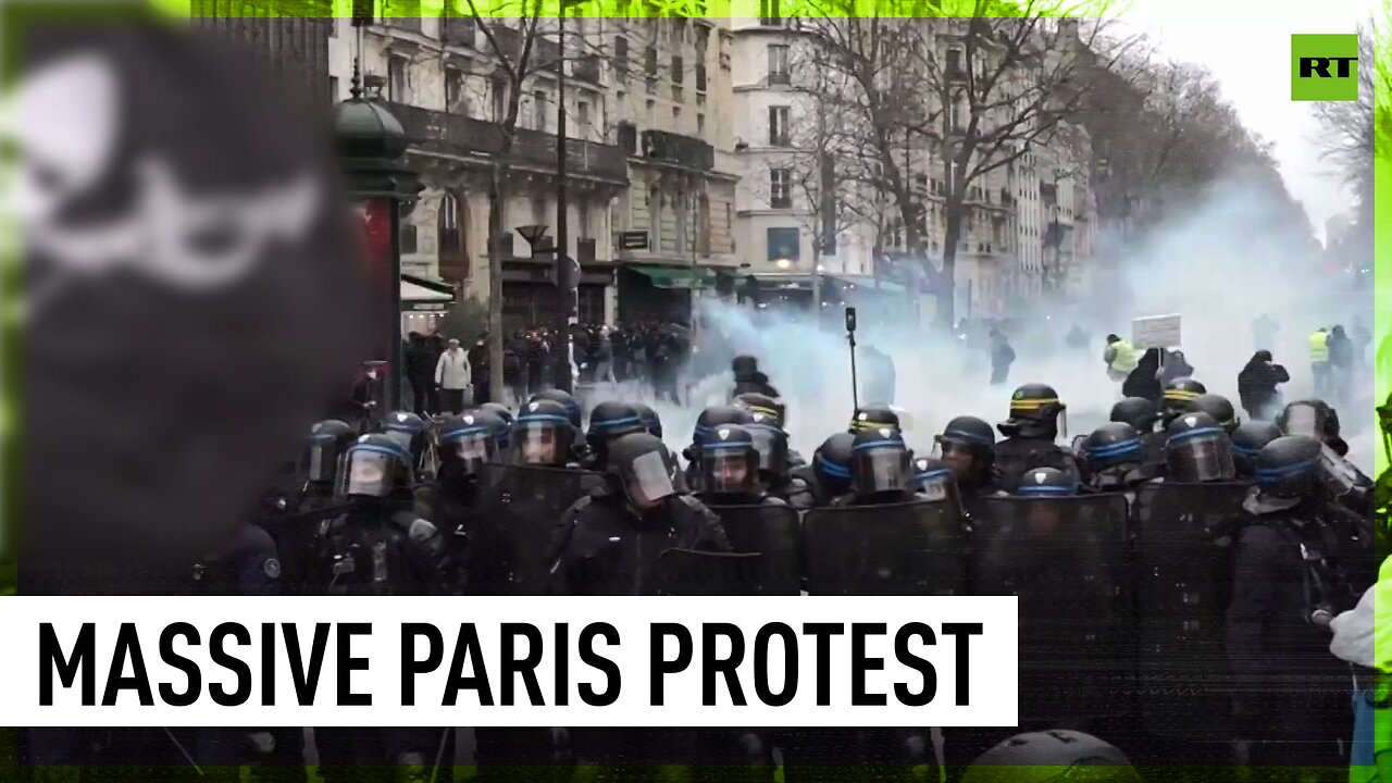 Huge protest against pension reform turns violent in Paris