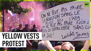 Yellow Vests protest against government on Bastille Day