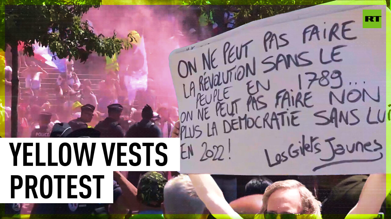 Yellow Vests protest against government on Bastille Day