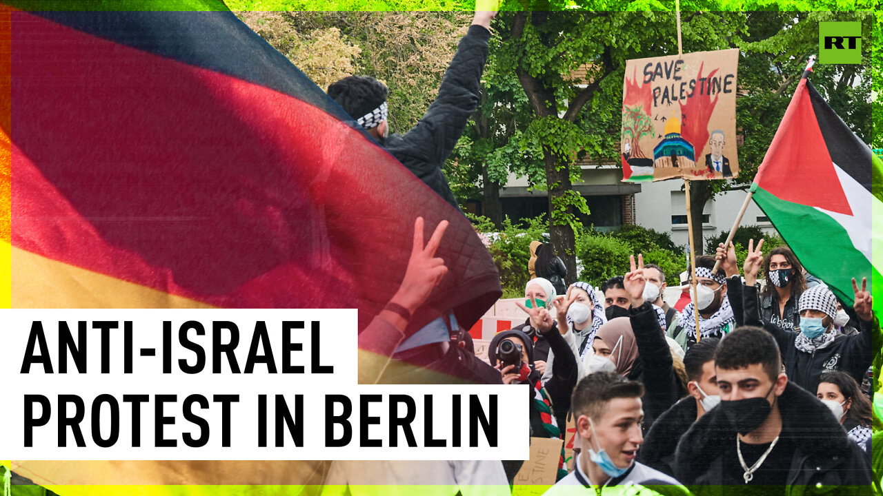 ‘Free Palestine’: Protesters rally against Israeli strikes on Gaza in Berlin