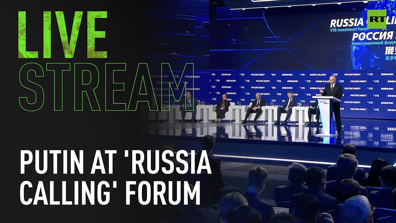 Putin takes part in the VTB Investment Forum 'Russia is calling!'