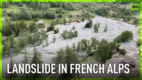 Landslide heavily damages village in French Alps